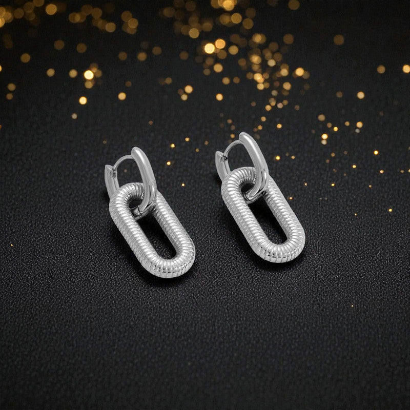 Aretes Eco Plateado Eterno