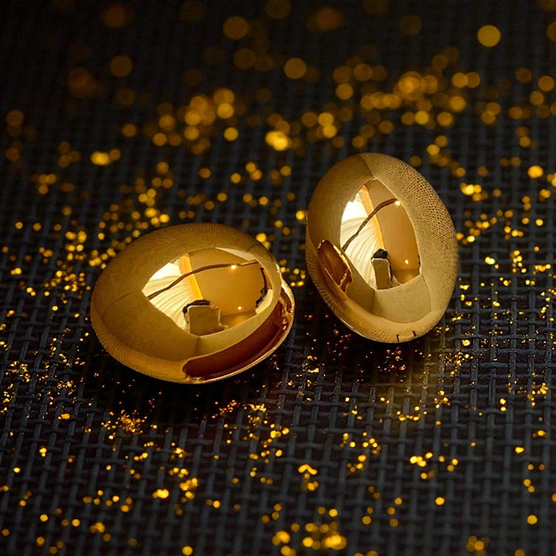 Aretes Dorados "Reflejo de Paz"