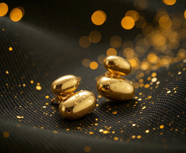 Aretes Dorados "Promesa Dual"