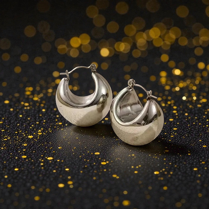 Aretes Plateados "Abundance"