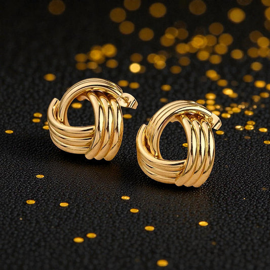 Aretes Dorados "Trinity"