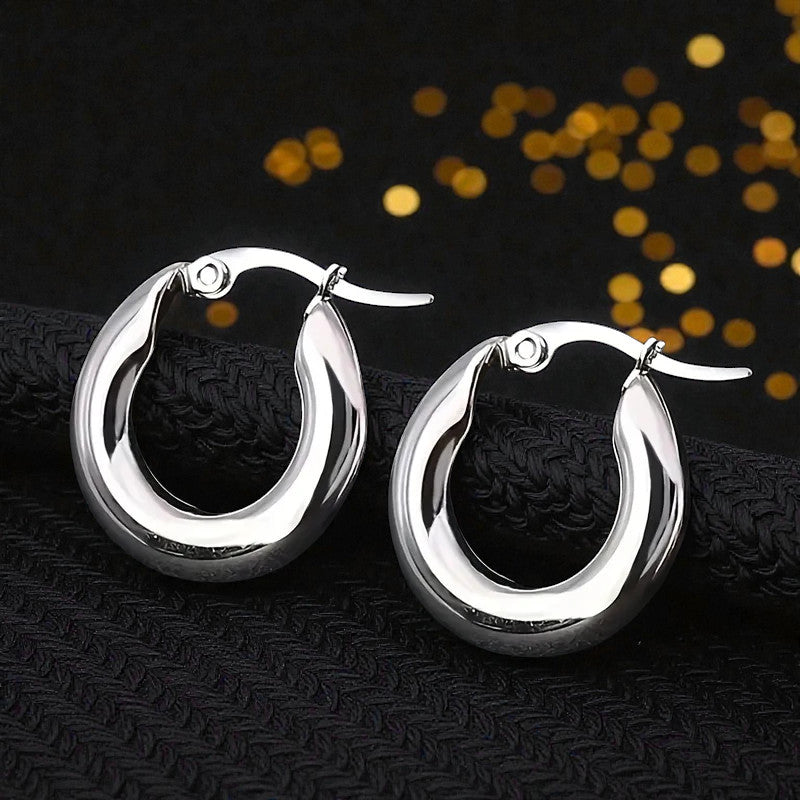 Arracadas Plateadas "Aura"