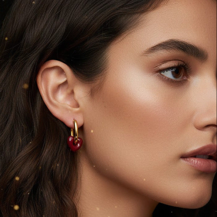 Arete Rojo "Cántico"