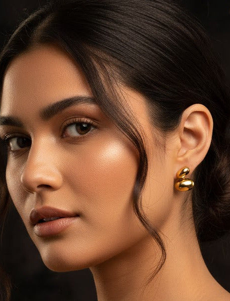 Aretes Dorados "Promesa Dual"