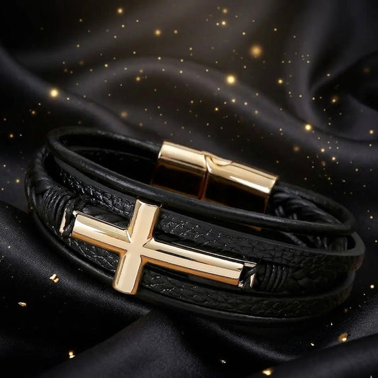 Pulsera Dorada "Crux"