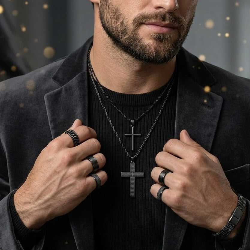 Conjunto de 7 Piezas Negro "Soberania"