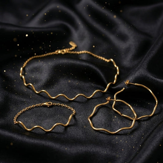Conjunto Dorado "Sinusoidal"