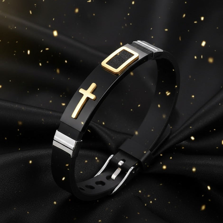 Pulsera "Legacy Cross" Dorada