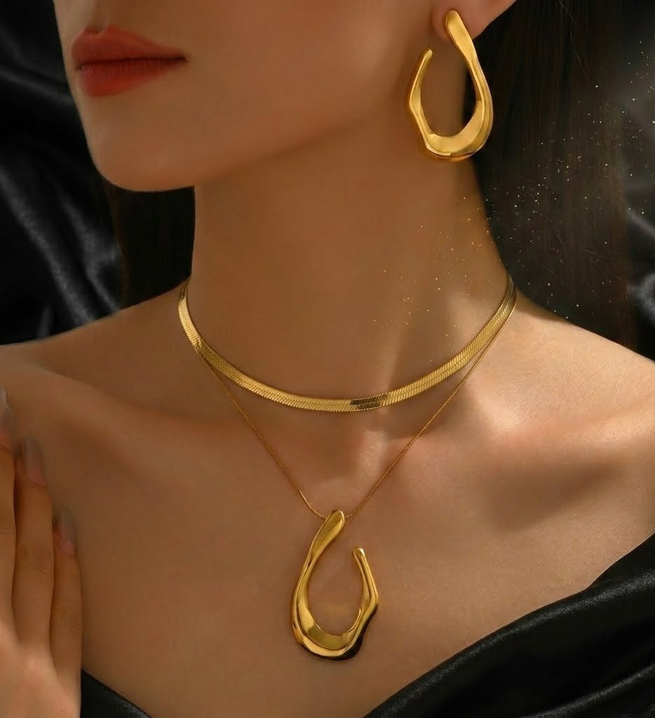 Conjunto de 3 Piezas Dorado "Betel"