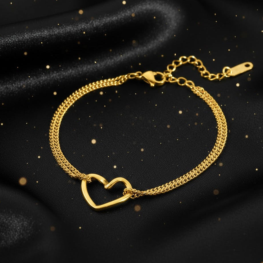 Conjuto Dorado 4 piezas "Iconditional Love"